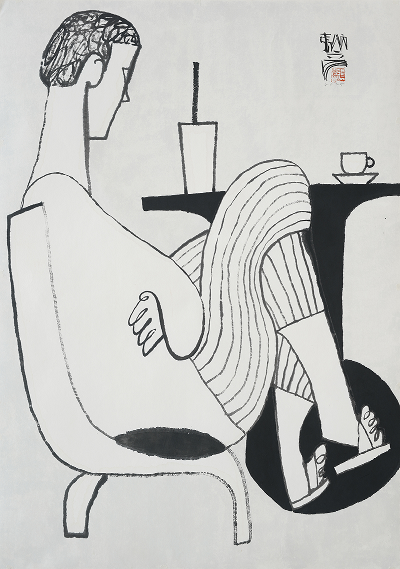 Jang Byeong Eun · Eastbrush · 张炳彥 · figure · ink_on_paper · 1030mm_x_728mm · 2025